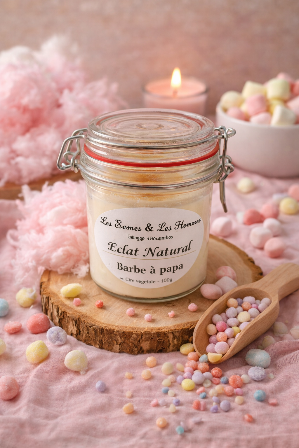 Bougie parfumée artisanale - Éclat naturel